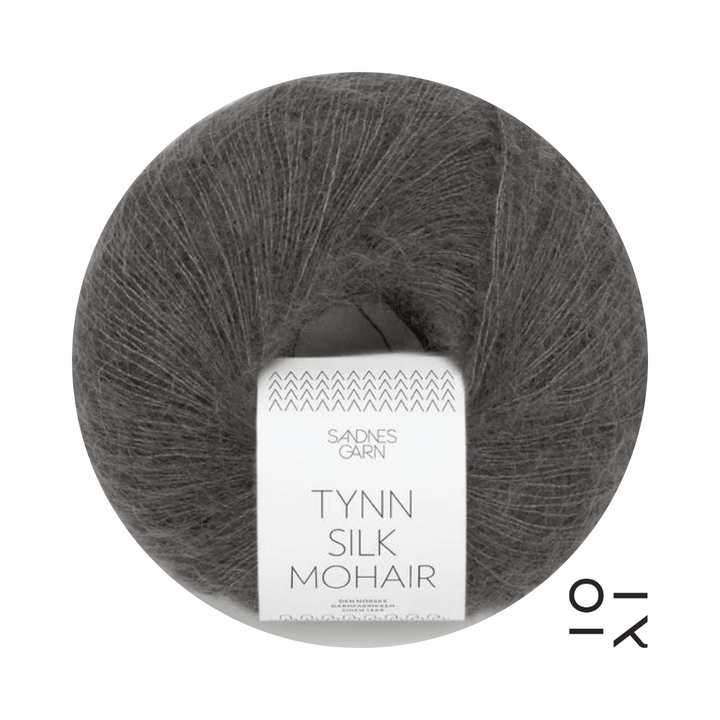 Strickwolle Tyn Silk Mohair Sandnesgarn Bristol Black 3800