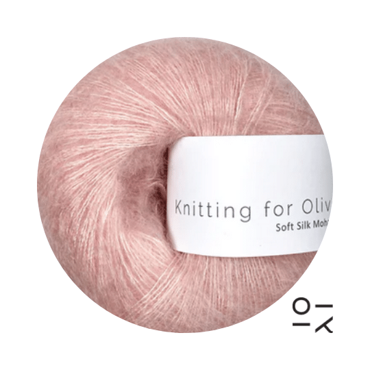 Strickwolle Soft Silk Mohair Knitting for Olive Poppy Rose