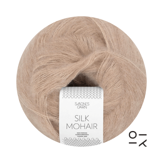 Wolle Sandnesgarn Silk Mohair Lys Beige 3021