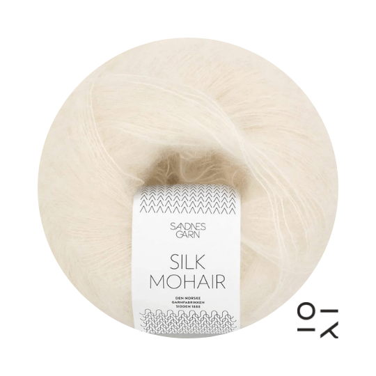 Wolle Sandnesgarn Silk Mohair Natur 1012