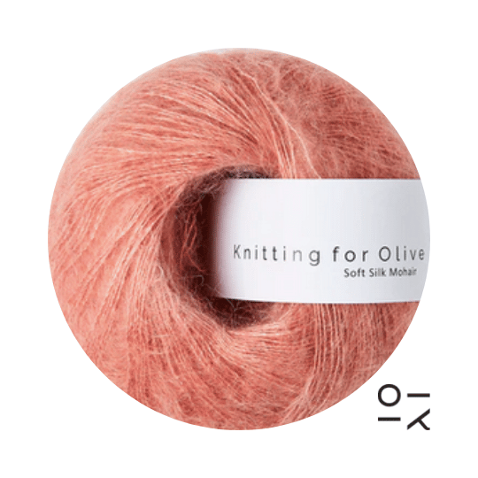 Strickwolle Soft Silk Mohair Knitting for Olive Flamingo